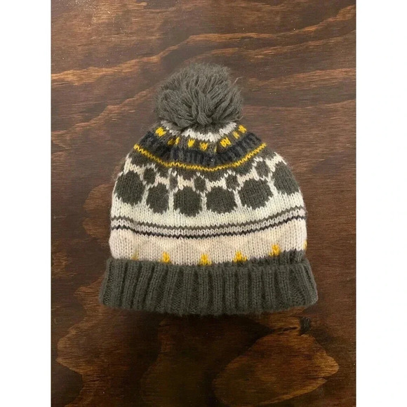 Gap gray knit pom pom Beanie - Picture 1 of 2